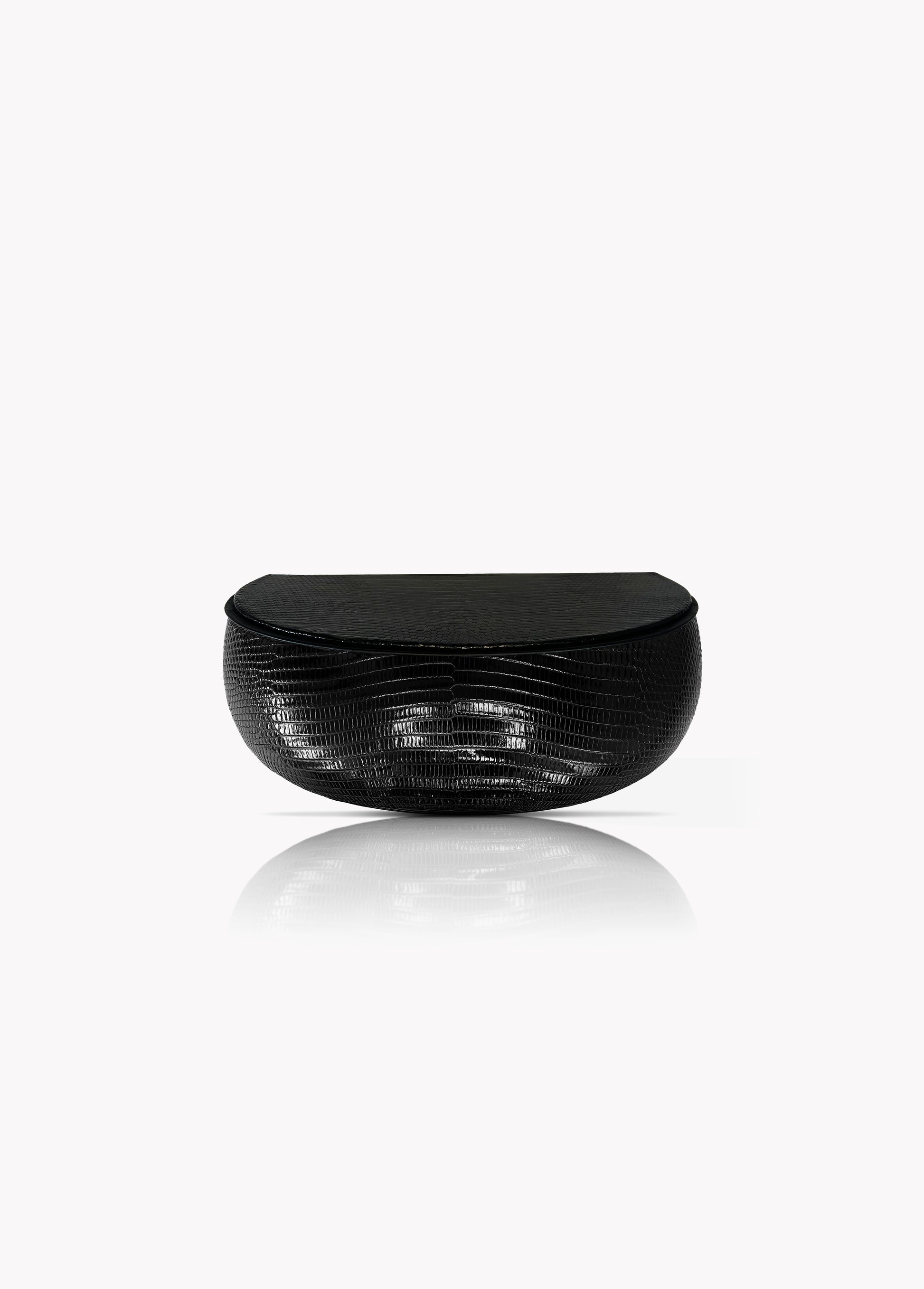 Aurora Bag in Black Lizard