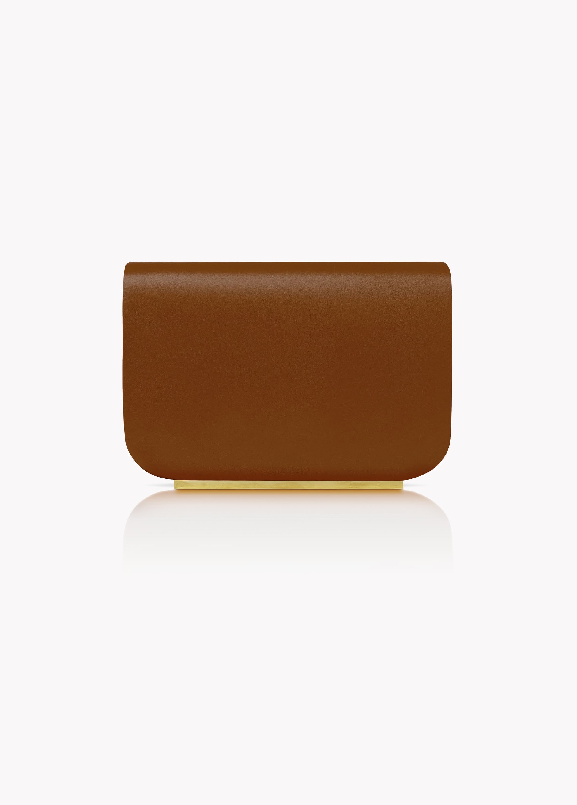 Rio Clutch in Brown Box Calf Leather