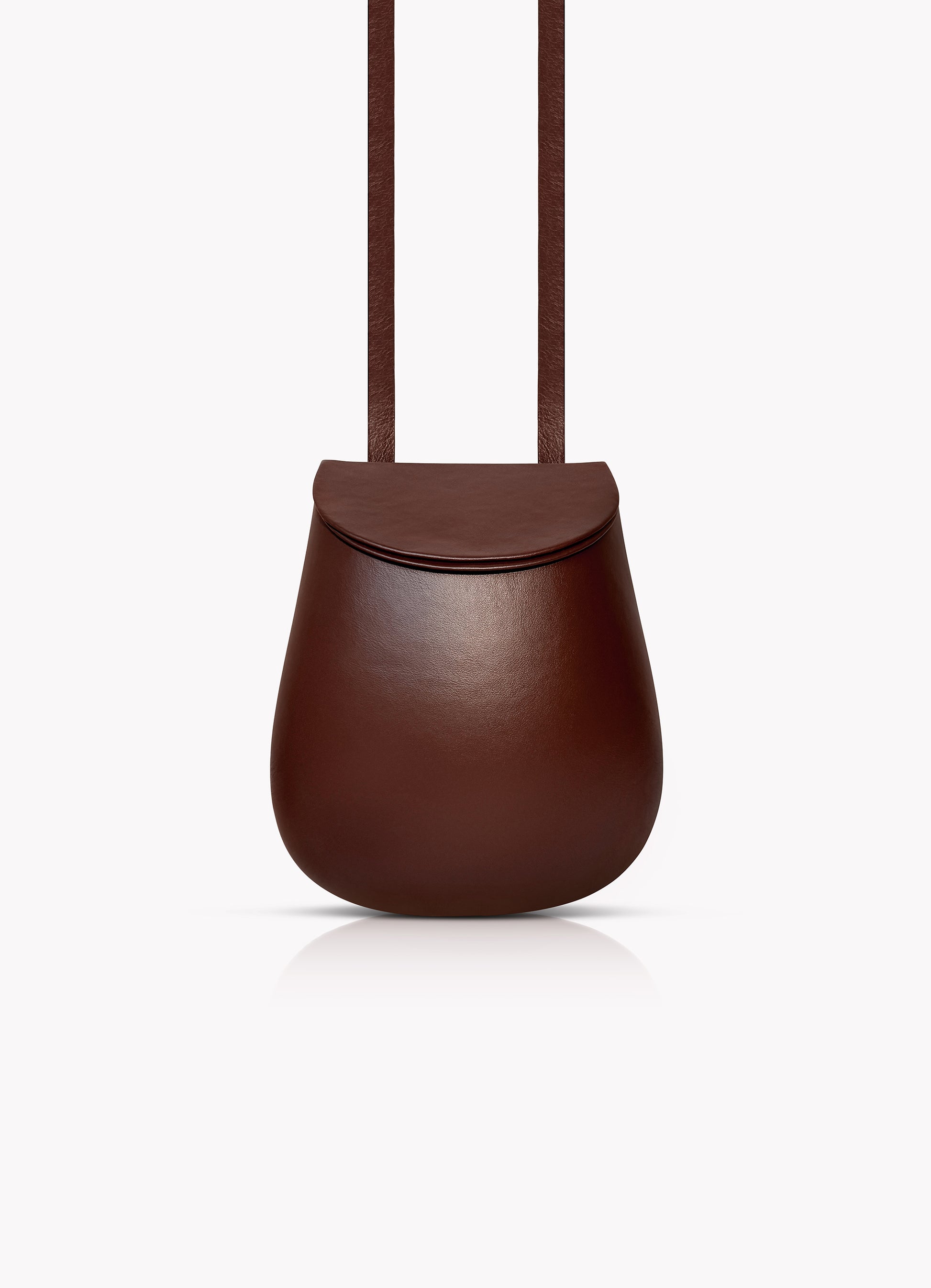Large Florero Bag in Cocoa Calf Leather