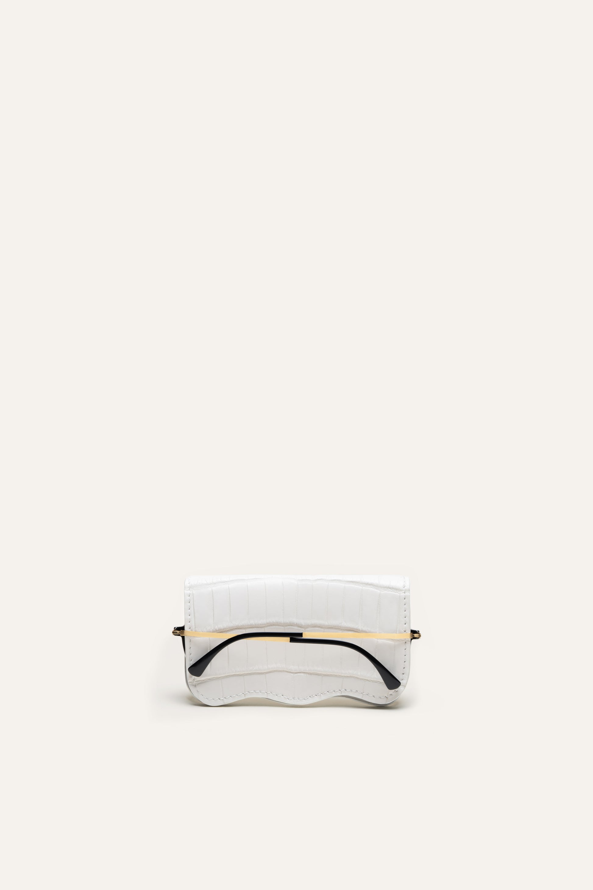 Mer Glasses Case in Ivory Alligator