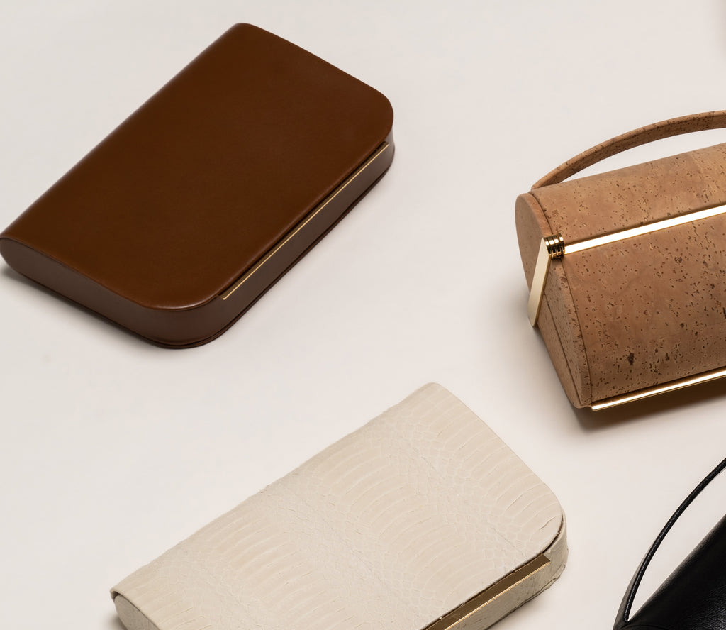 Rio Clutch in Brown Box Calf Leather