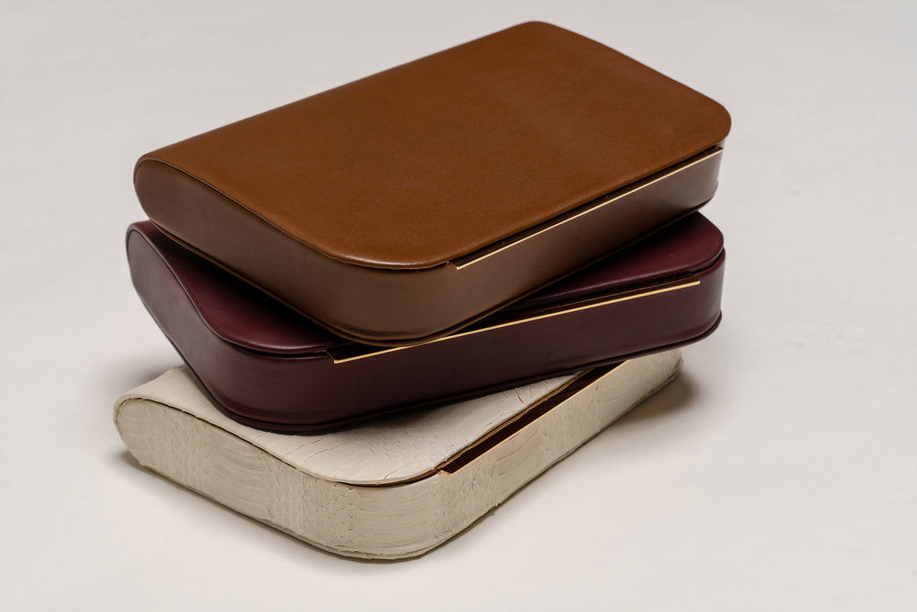 Rio Clutch in Cremisi Calf Leather