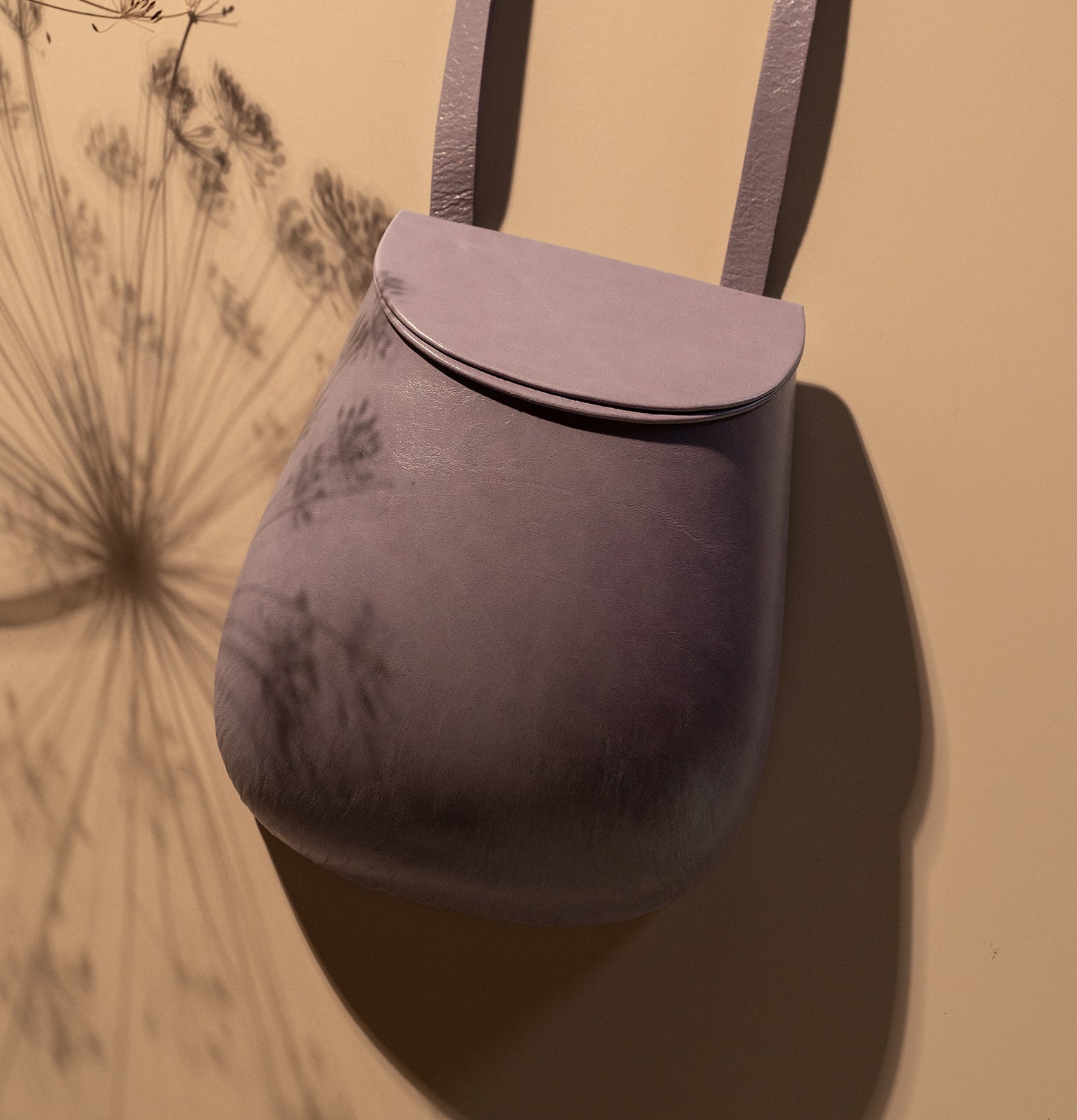 Florero Bag in Textured Glicine Leather