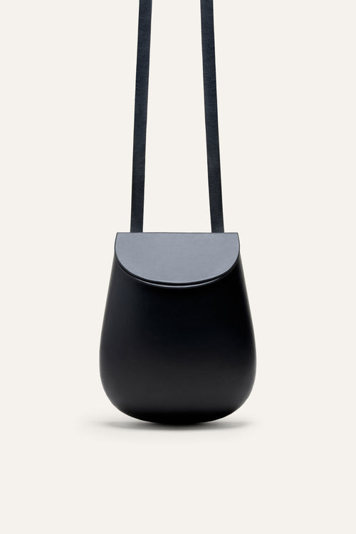 Florero Bag in Black Calf Leather