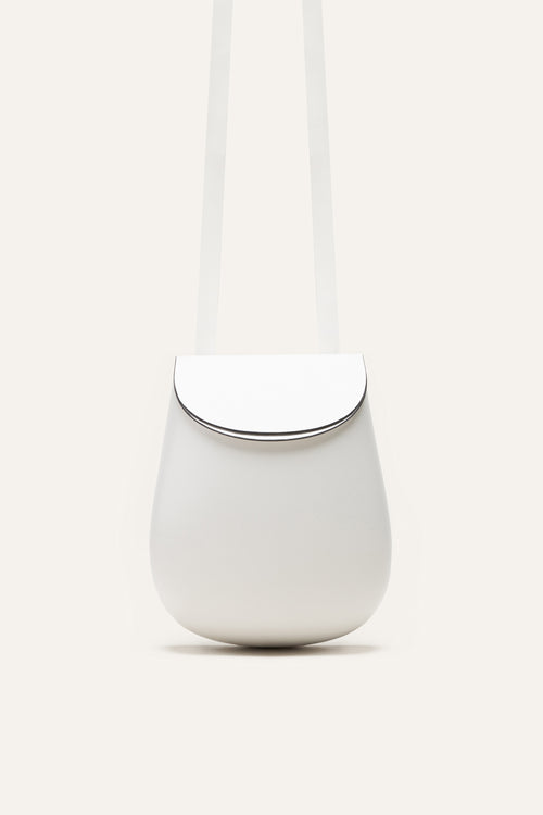 Florero Bag in Bone Calf Leather