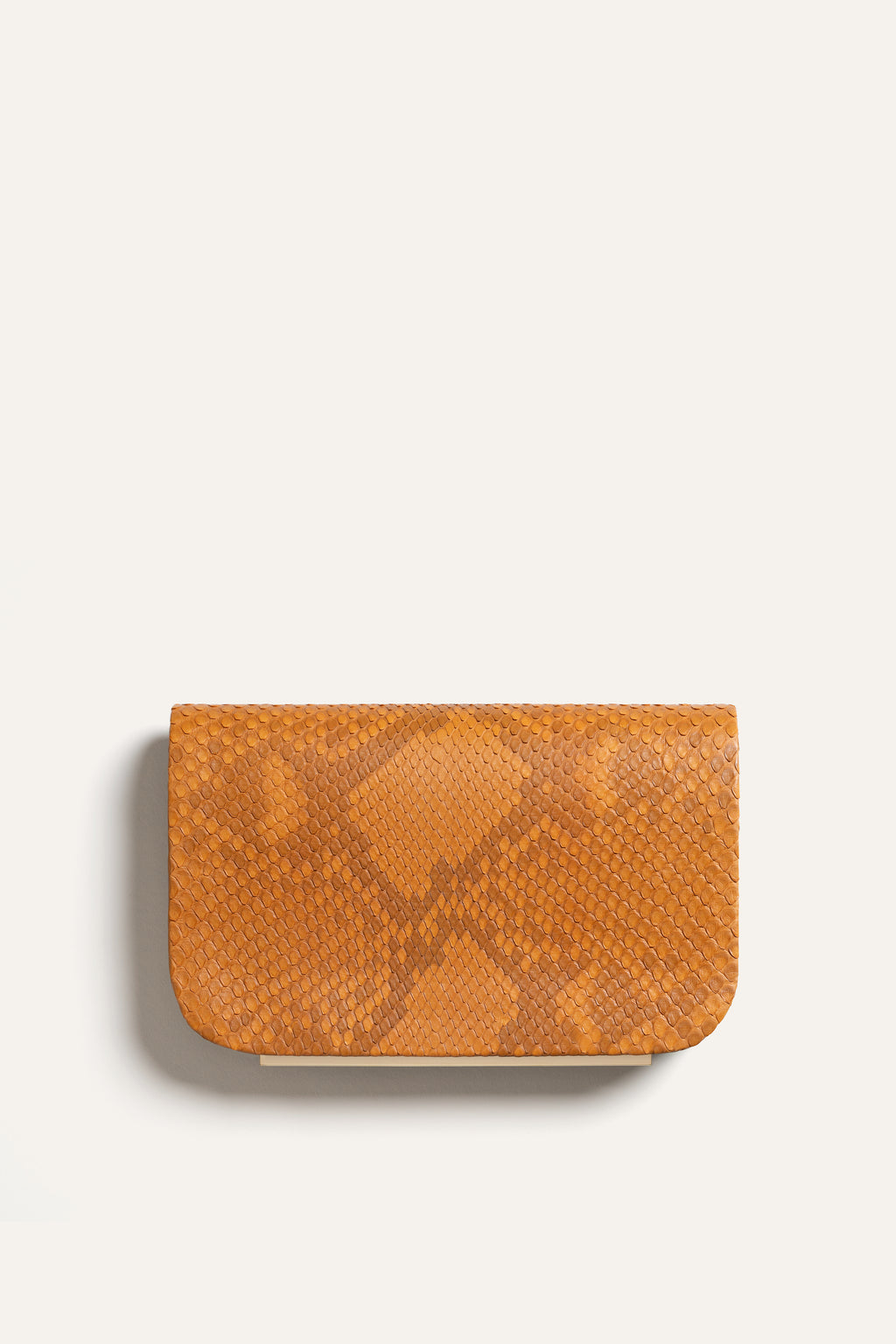 Rio Clutch in Persimmon Python
