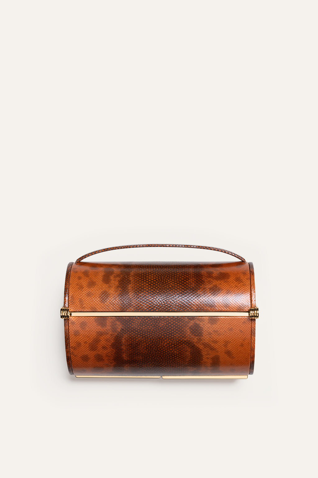 Supervea Clutch in Auburn Snakeskin