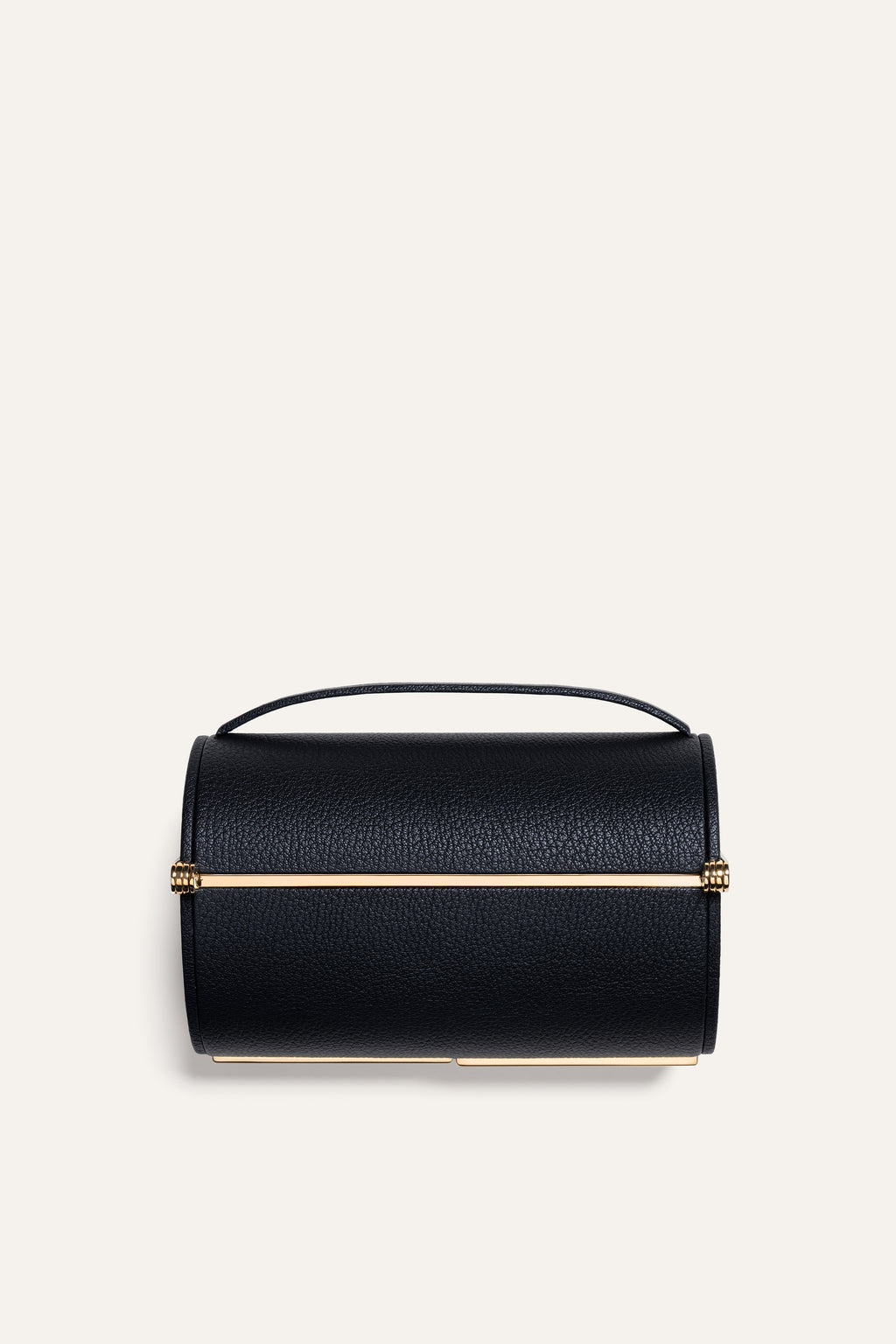 Supervea Clutch in Black Chèvre Leather