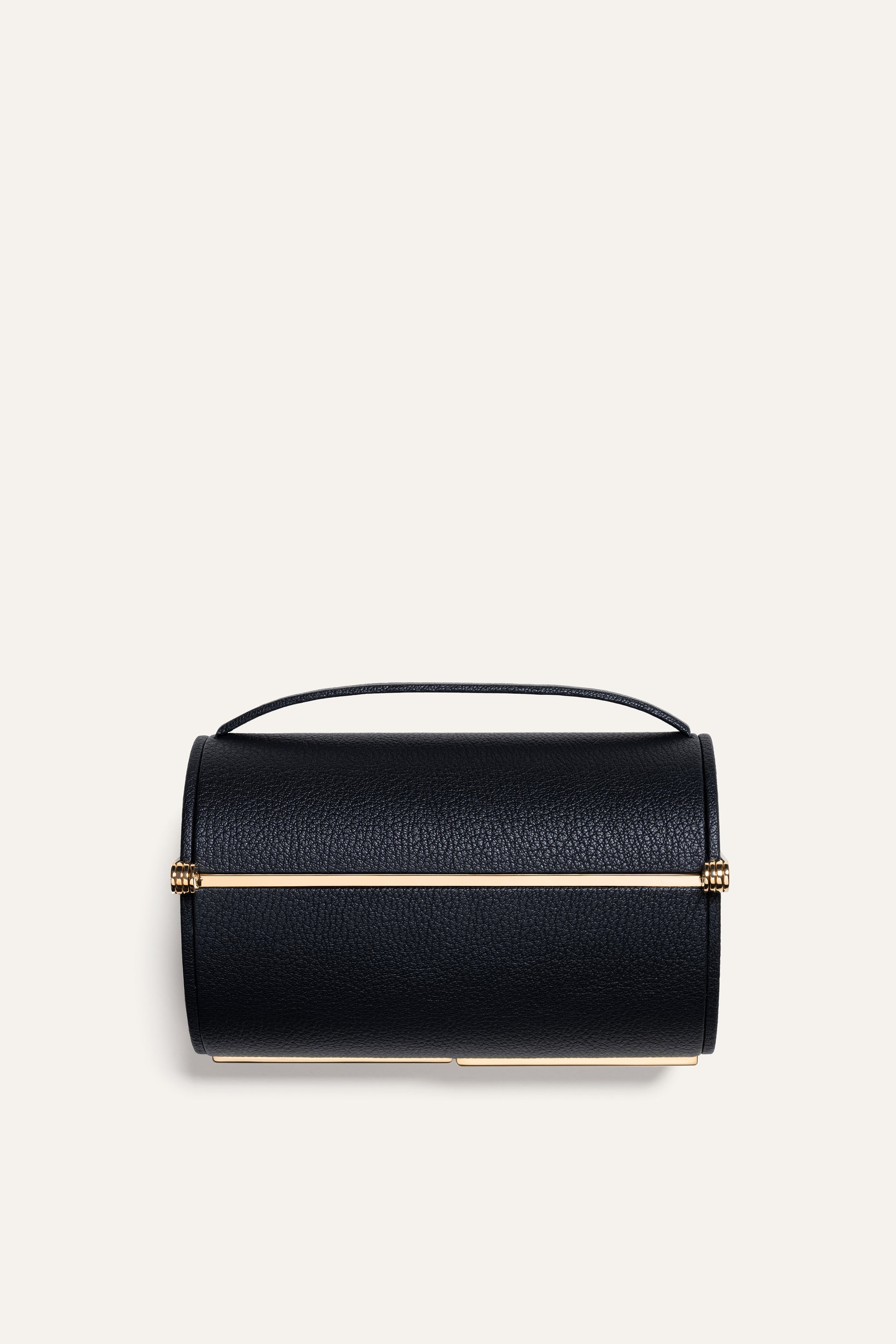 Supervea Clutch in Black Chèvre Leather