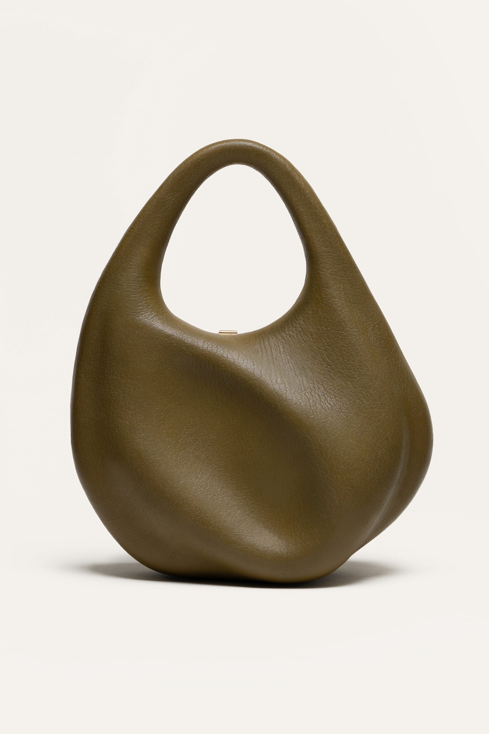 Fourier Top Handle in Moss Chèvre