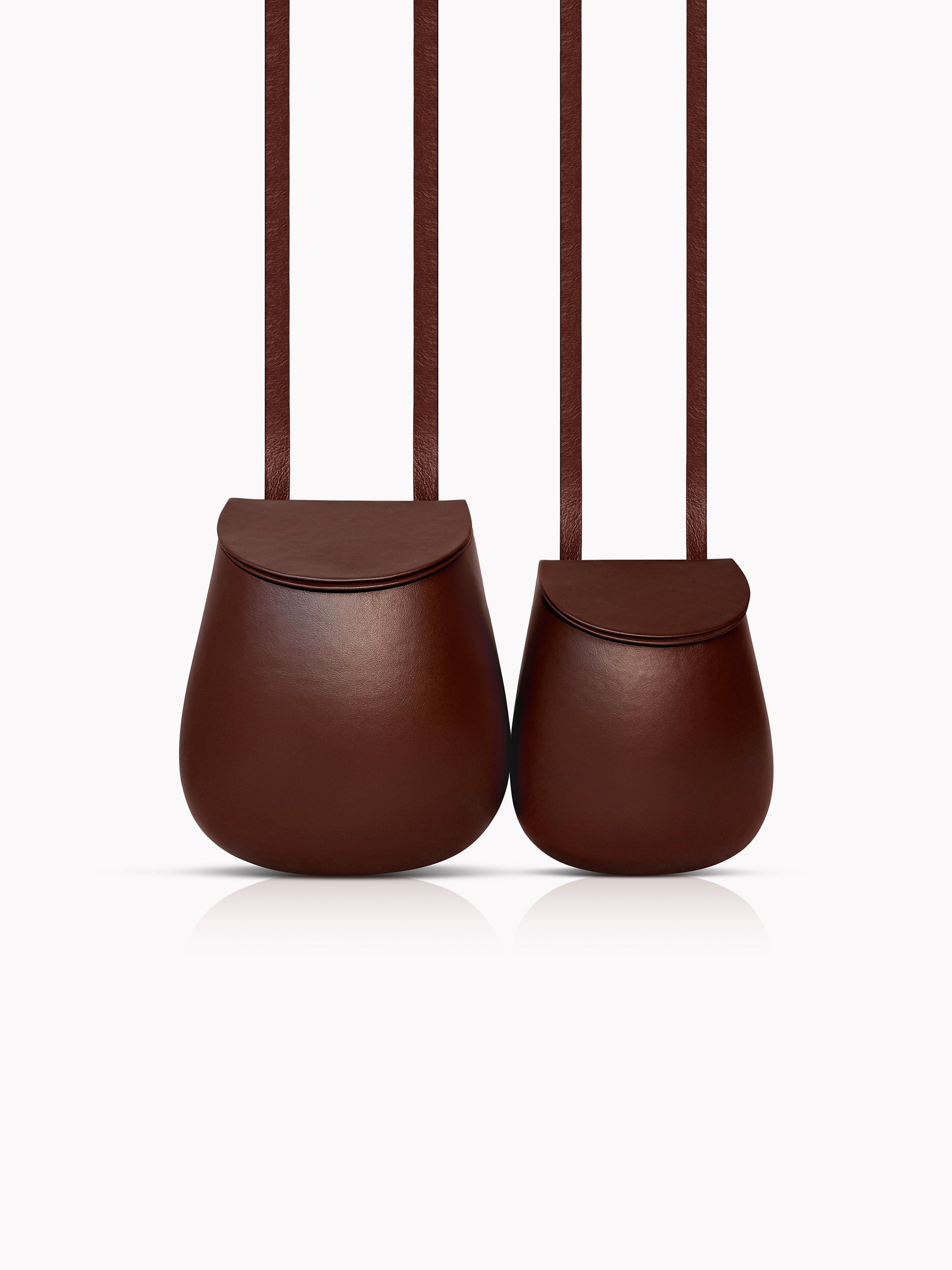 Large Florero Bag in Cocoa Calf Leather