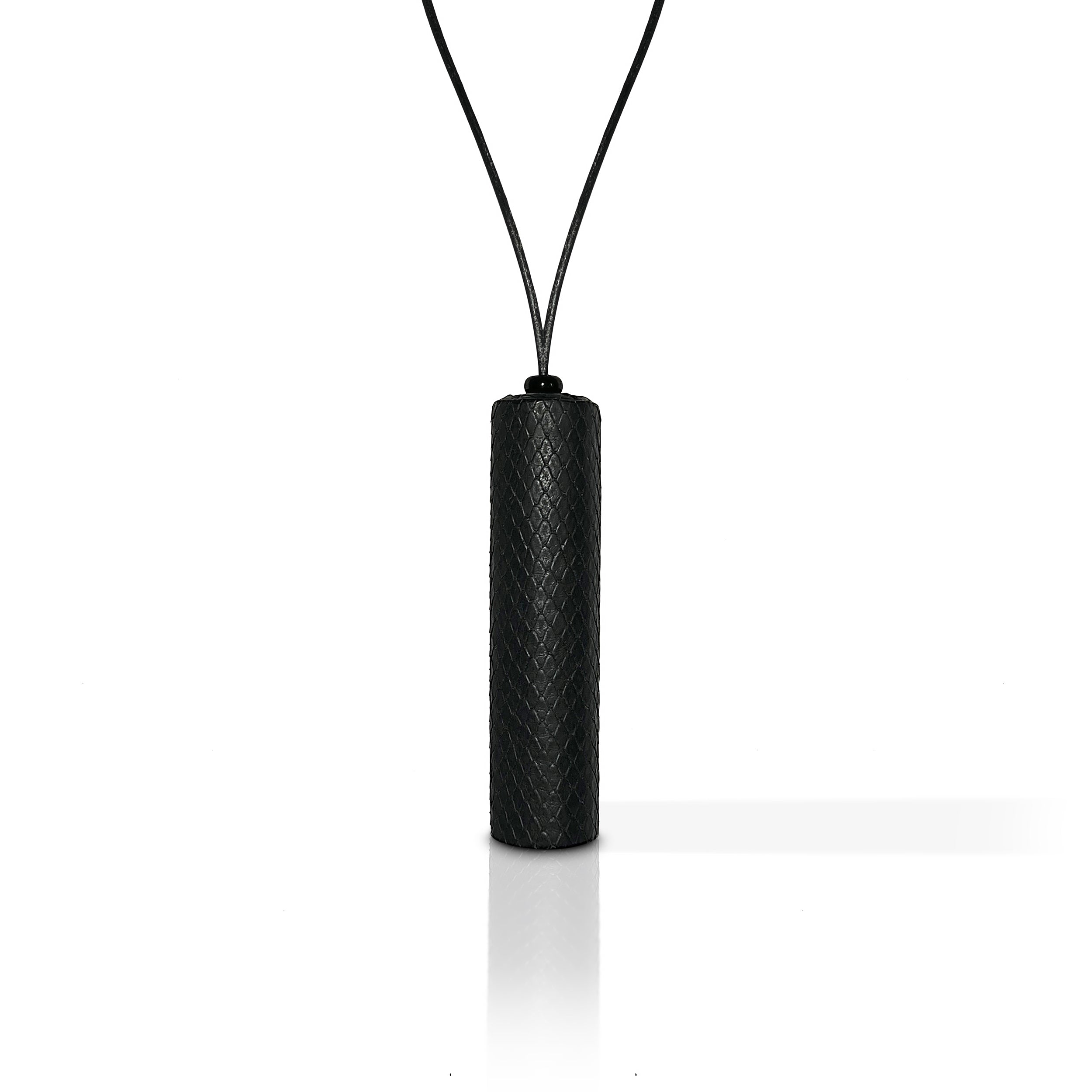 Key Lanyard In Black Python Andrea Marron Key lanyard in black python andrea marron