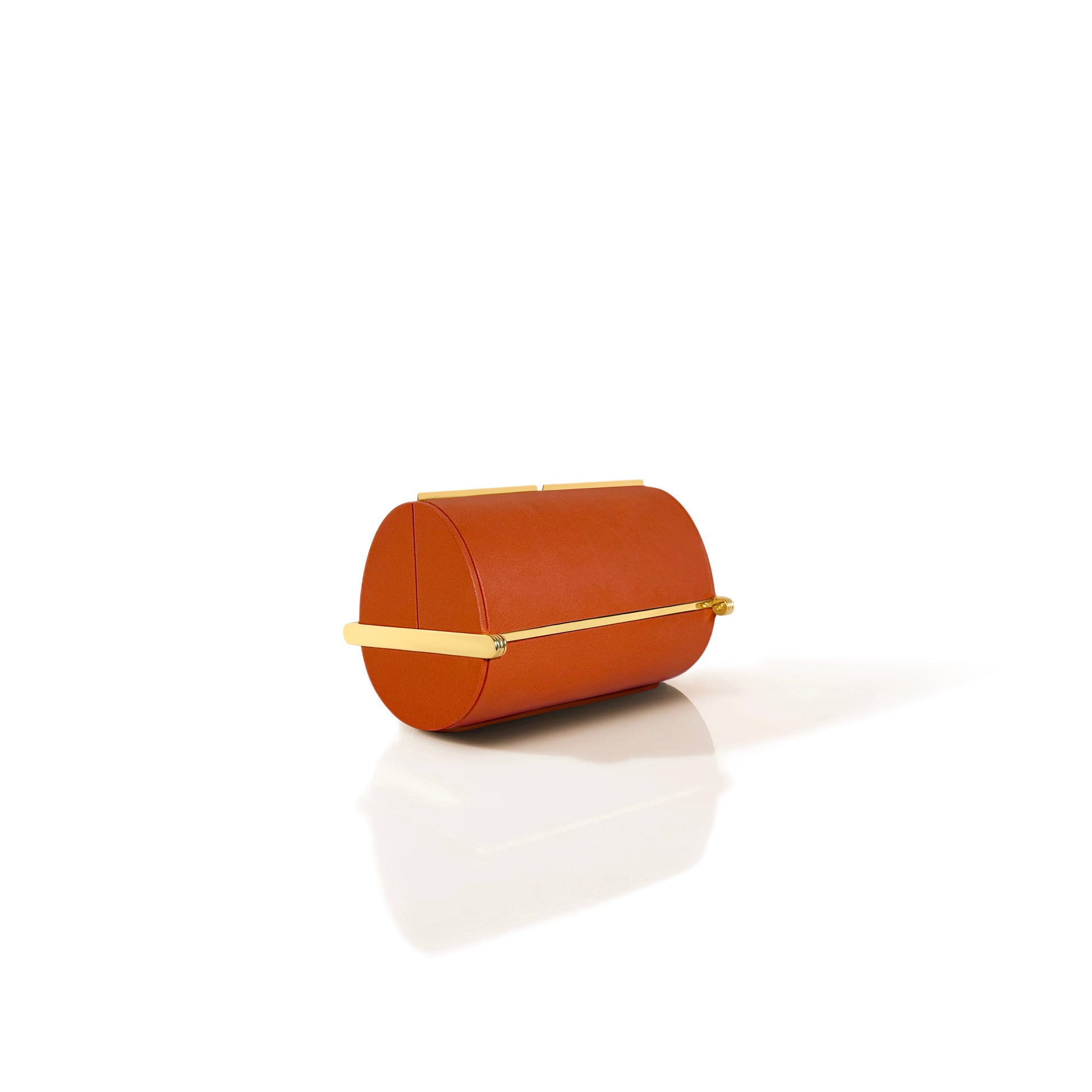 Supervea Clutch in Teracotta Chèvre