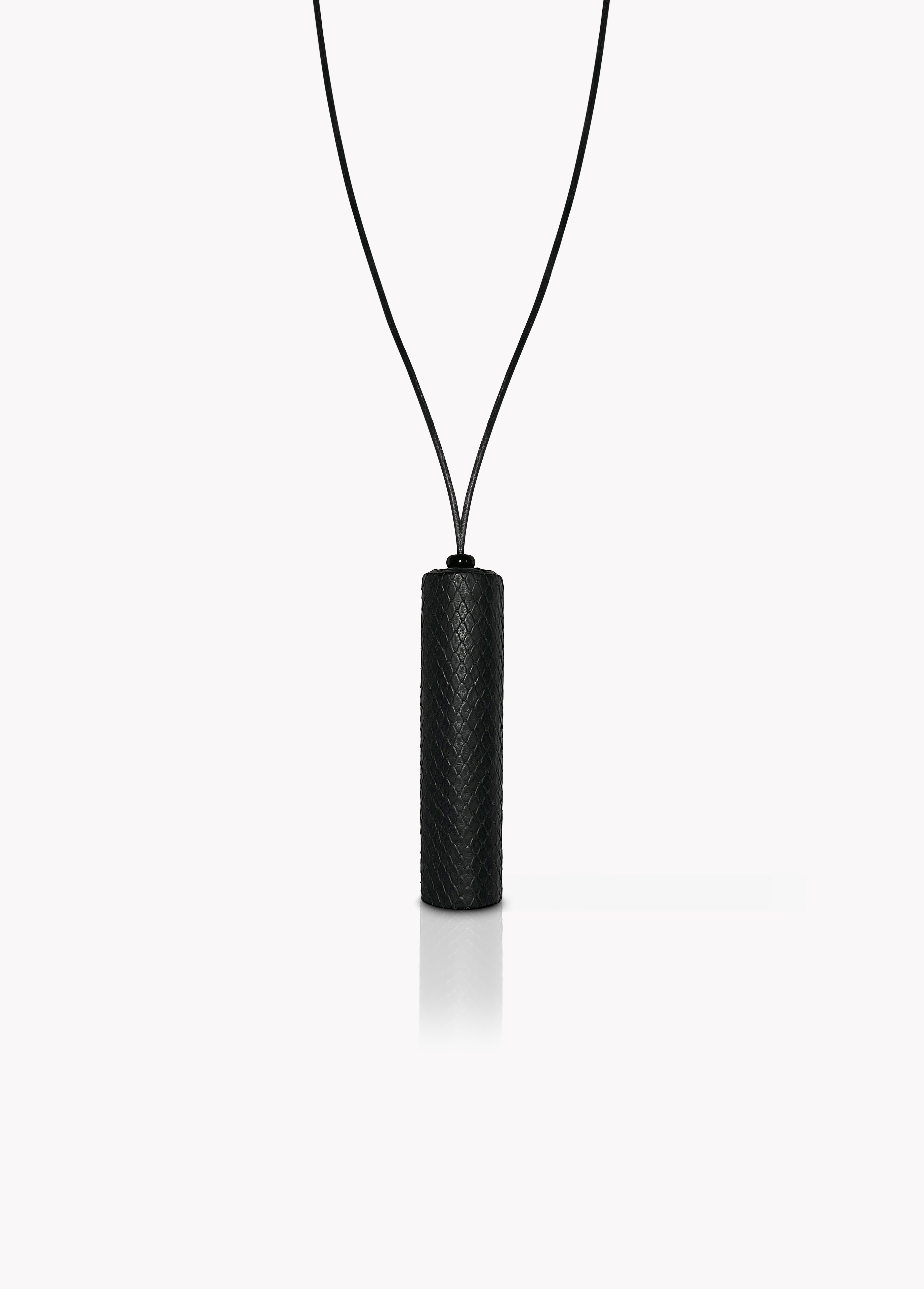 Key Lanyard In Black Python Andrea Marron Key lanyard in black python andrea marron