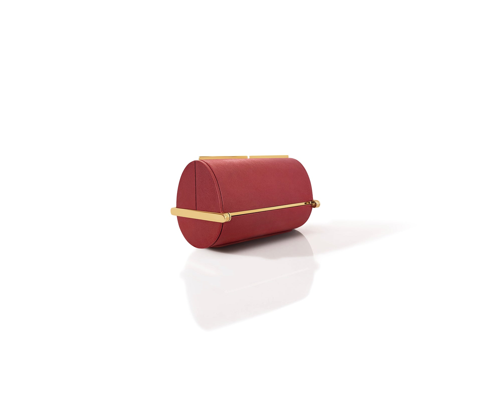 Supervea Clutch in Merlot Chèvre Leather